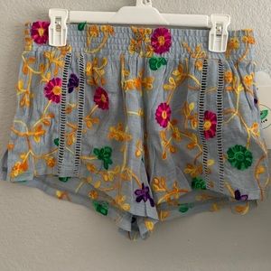 Crochet design pajama/loungewear shorts